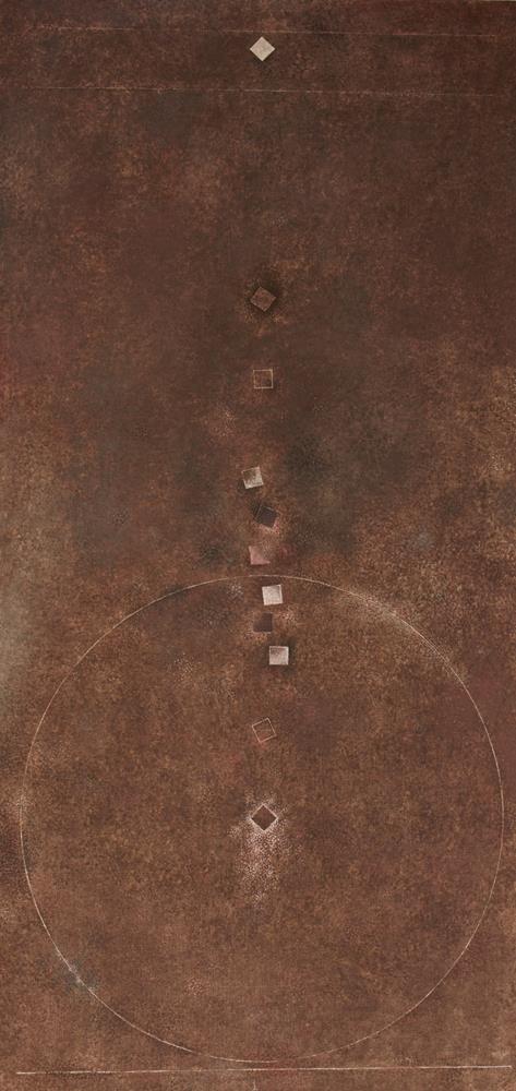 Les carrés tombent II (1975), 73x162
