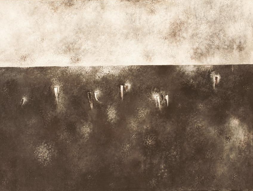 Pföschte im Meer, Restkeile (1970), 60x61