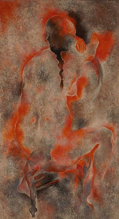Rückenakt J. (1968), 55x100